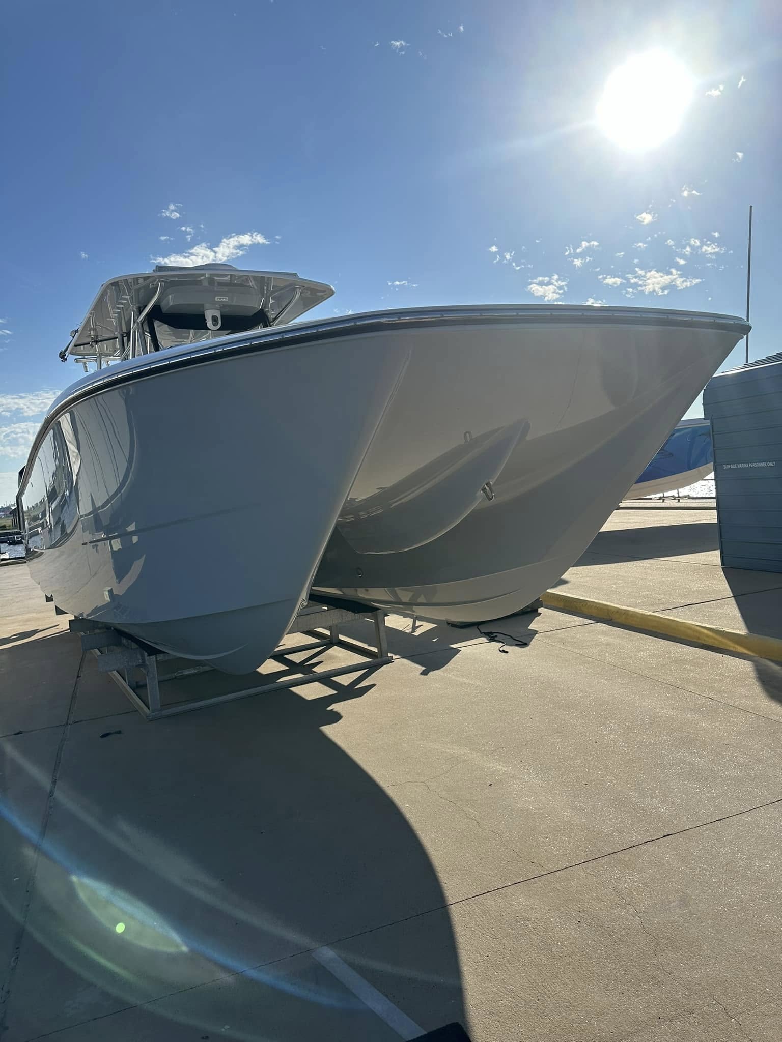 Fully ceramic coated yacht